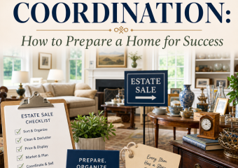 Illustration of Estate Sale Coordination: How to Prepare a Home for Success
