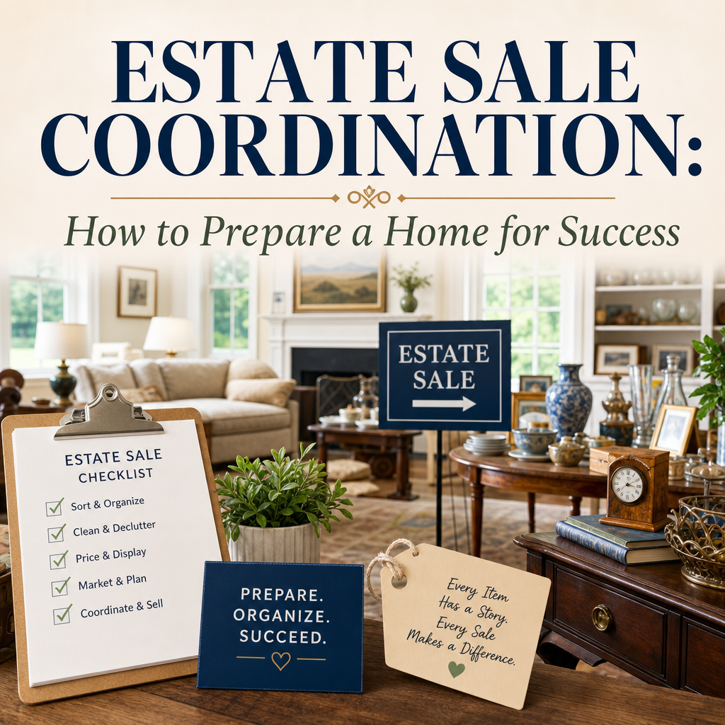 Illustration of Estate Sale Coordination: How to Prepare a Home for Success