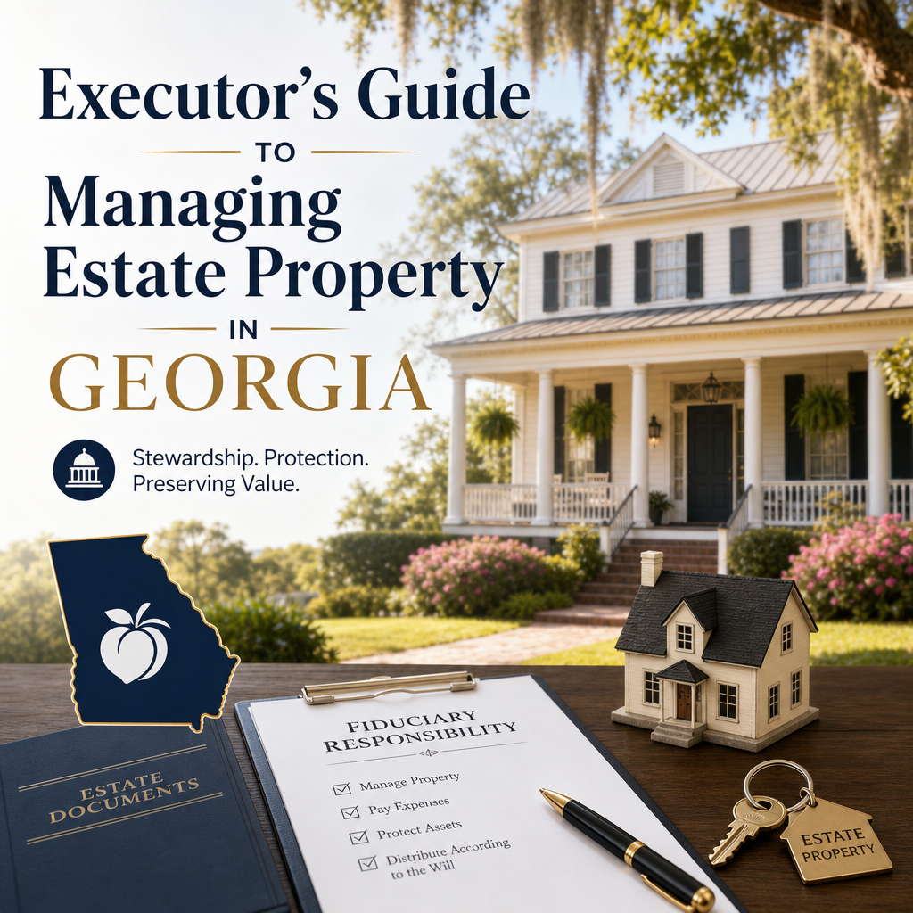 estate property Georgia illustration for Executor’s Guide to Managing Estate Property in Georgia