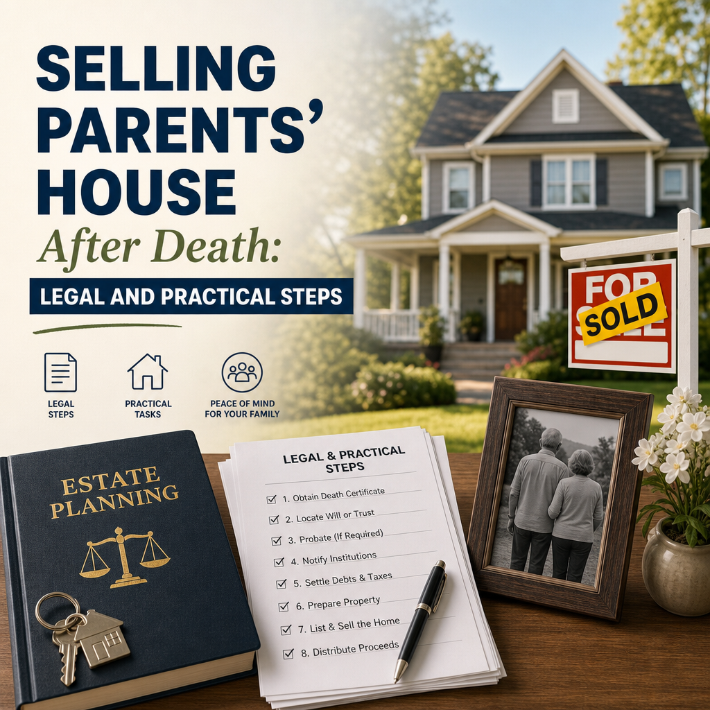 selling parents house after death illustration for Selling Parents’ House After Death: Legal and Practical Steps