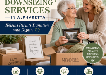 Illustration of Senior Downsizing Services in Alpharetta: Helping Parents Transition with Dignity