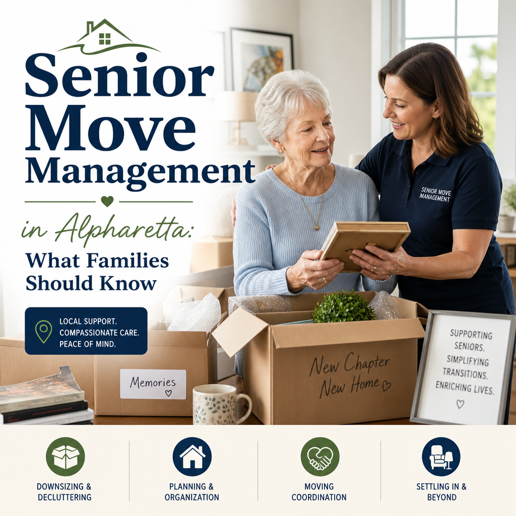 Illustration of Senior Move Management in Alpharetta: What Families Should Know