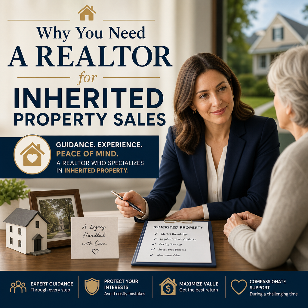 realtor who specializes in inherited property illustration for Why You Need a Realtor for Inherited Property Sales
